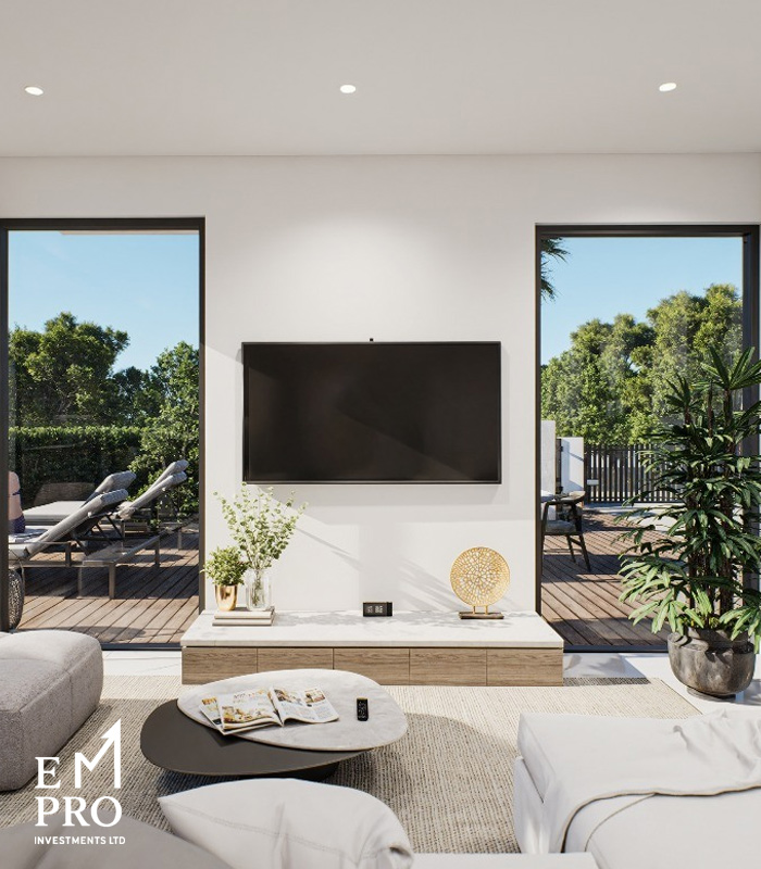 Wnętrze apartamentu inwestycyjnego w Pafos na Cyprze